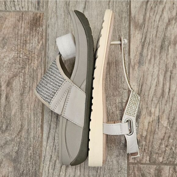 BareTraps Silver Sequins Open Toe Sandals Size 6.5 - Picture 13 of 13